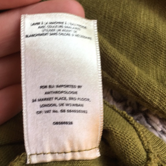 Anthropologie Tops Perfect Anthro Postage Stamp Asymmetric Ruffle